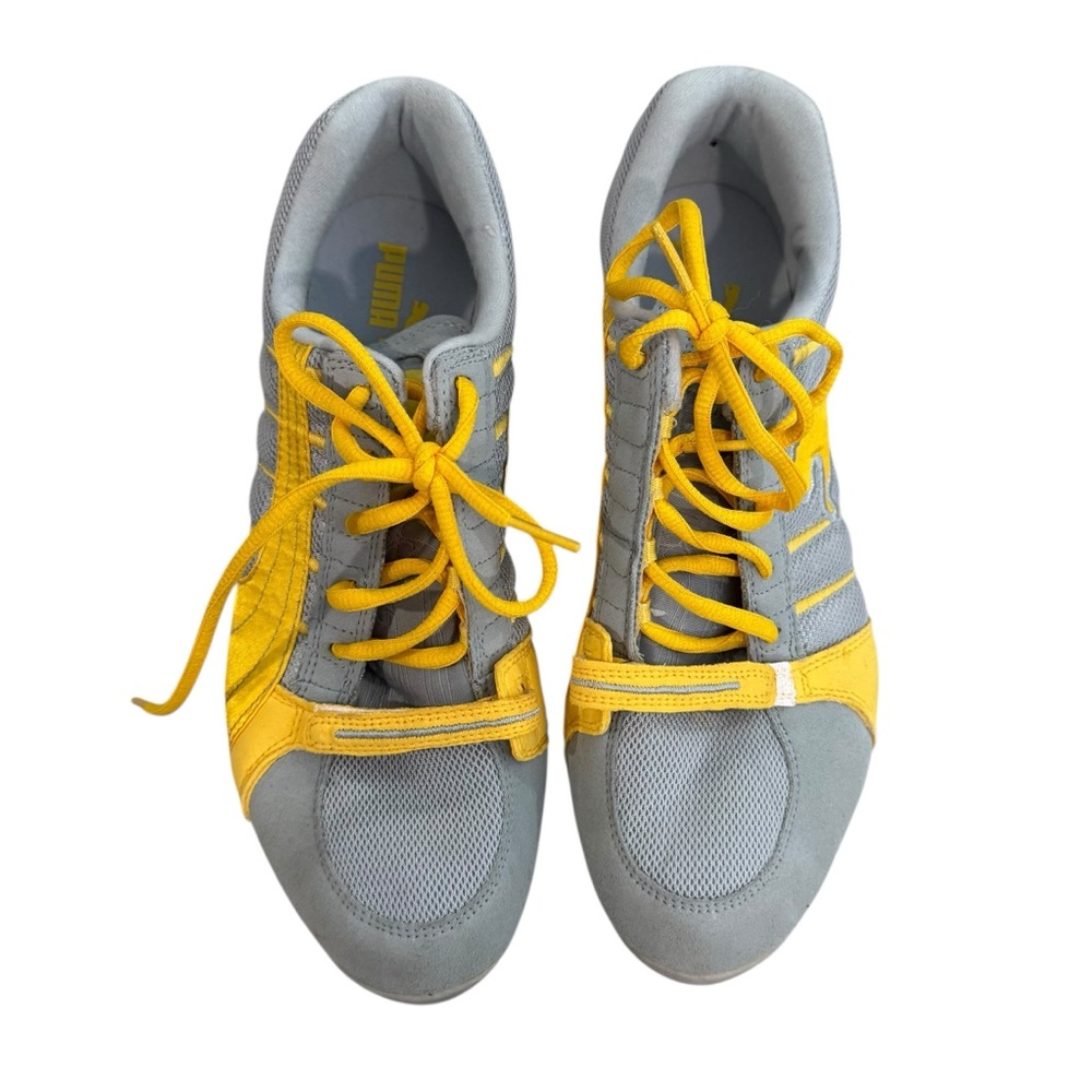 Puma Sporty Gray and Yellow Shoes